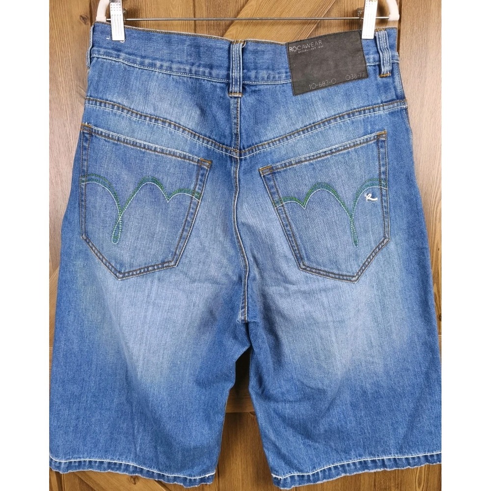 Vintage Rocawear Jorts Mens 36 Baggy Denim Shorts Hip Hop Skater